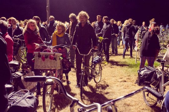 Fiets file op Oerol, Terschelling