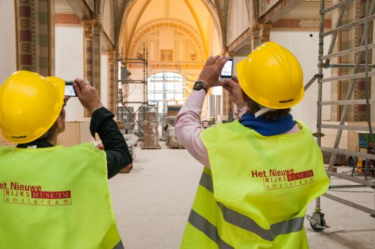 Rijksmuseum tijdens de verbbouwing